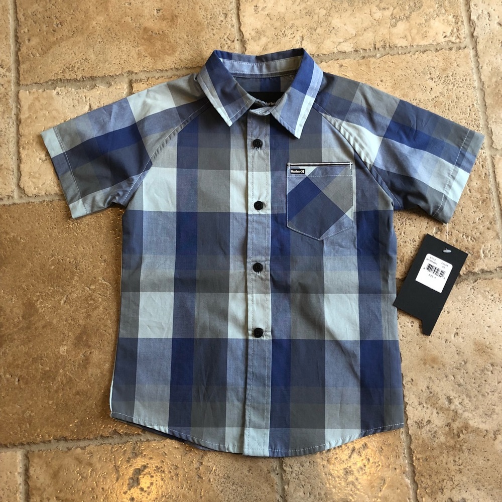 Boys Button Up Short Sleeve Shirt